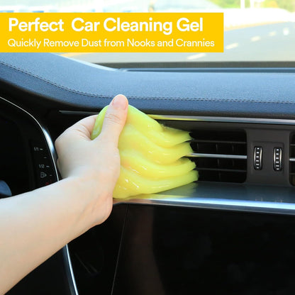 Car Cleaning Gel Yellow and Car Cleaning Putty Orange Bundle