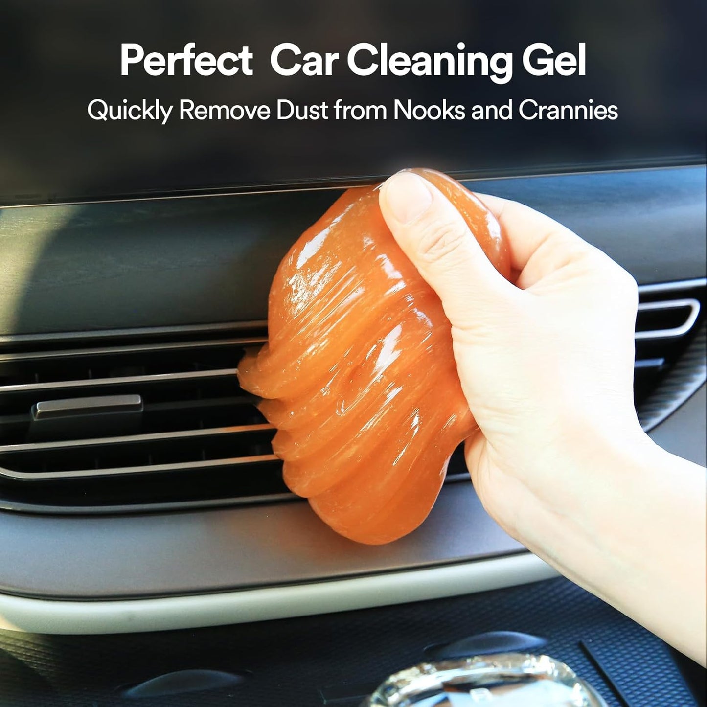 Car Cleaning Gel Yellow and Car Cleaning Putty Orange Bundle